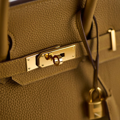 Hermes Birkn 30 Y Stamp GHW Bronze Dore