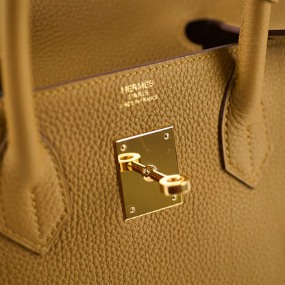 Hermes Birkn 30 Y Stamp GHW Bronze Dore