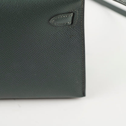 Hermes Mini Kelly Epsom Vert Mangrove K stamp Apr2025