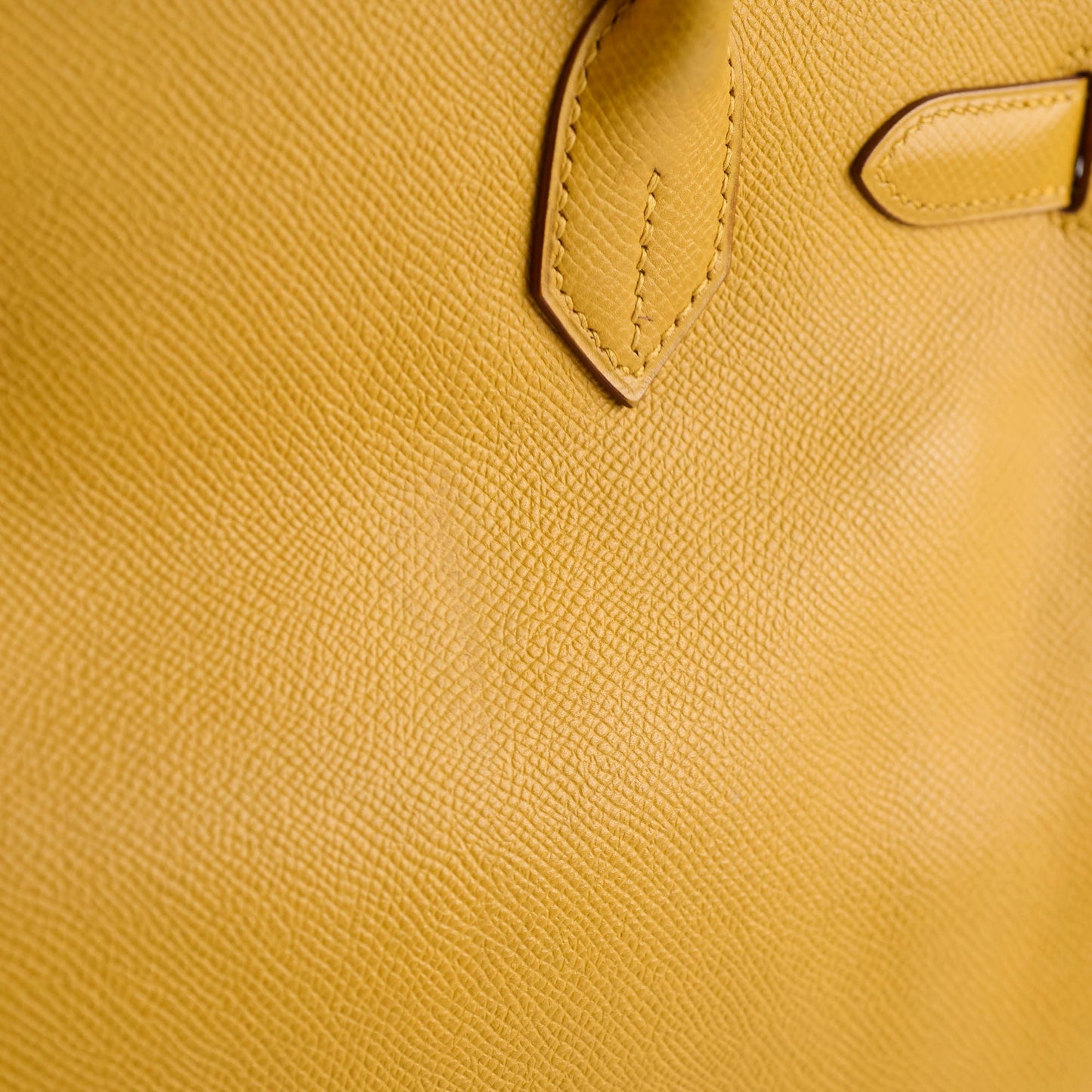Hermes Birkin 30 Epsom Dark Yellow - D square stamp