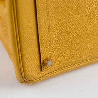 Hermes Birkin 30 Epsom Dark Yellow - D square stamp