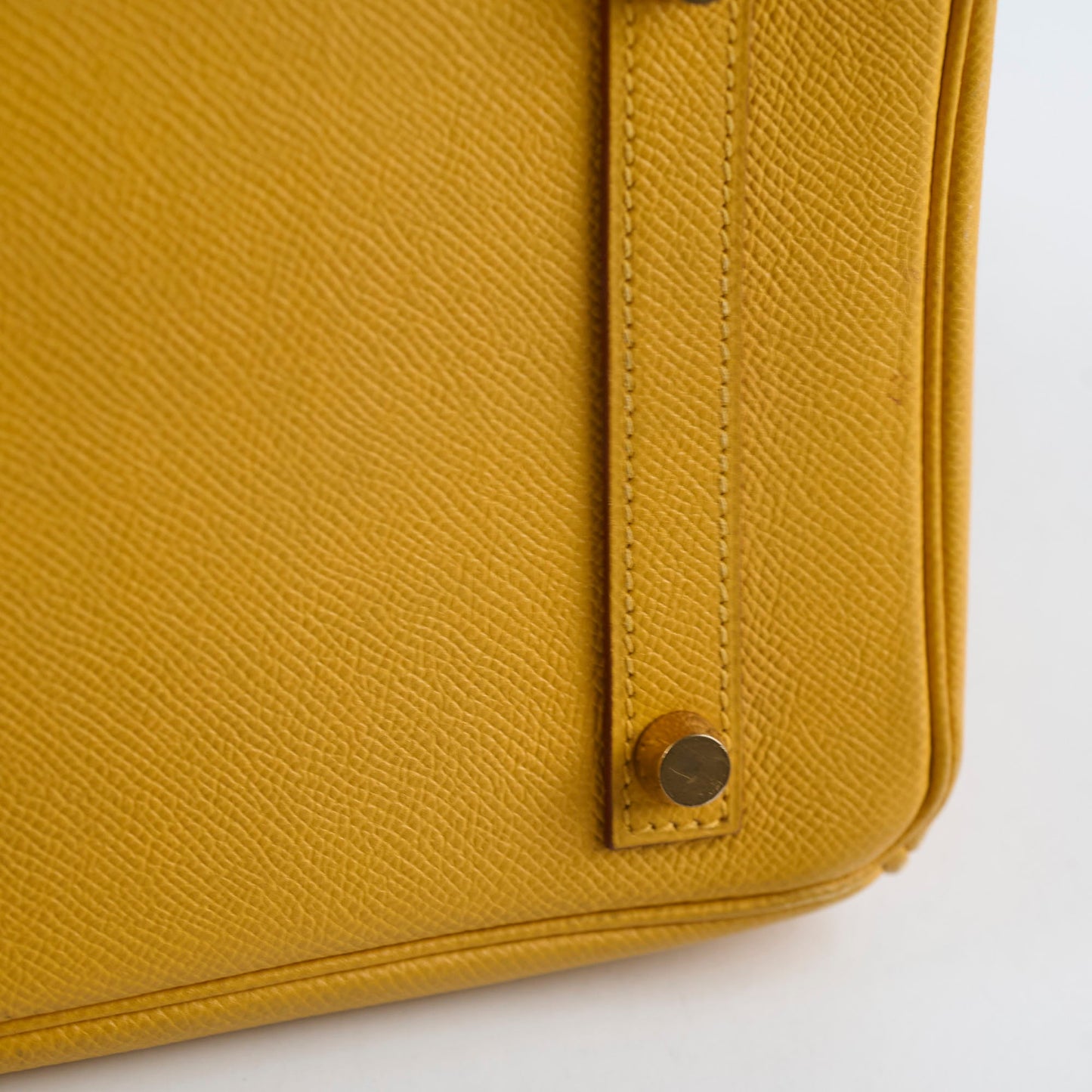 Hermes Birkin 30 Epsom Dark Yellow - D square stamp
