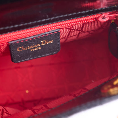 Dior Mini Lady Dior Patent Black