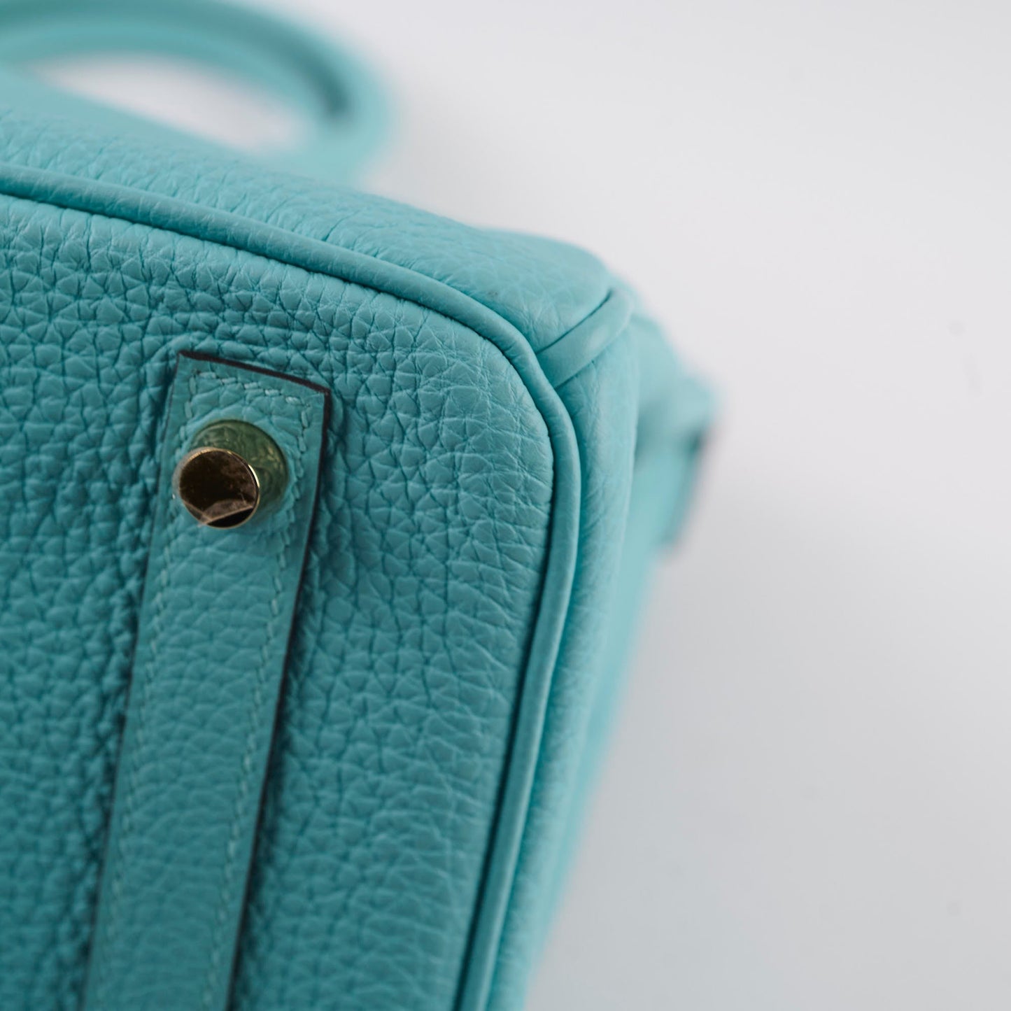 Hermes Birkin 30 Togo Blue Atoll - T stamp