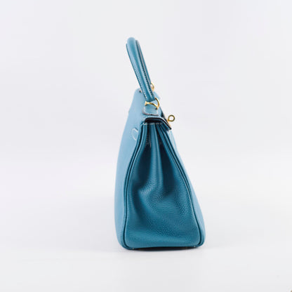 Hermes Kelly 28 Blue Jeans - Stamp B