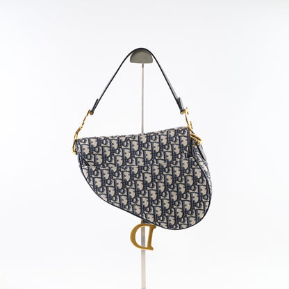 Dior Saddle Bag Medium Oblique with Guitar Strap