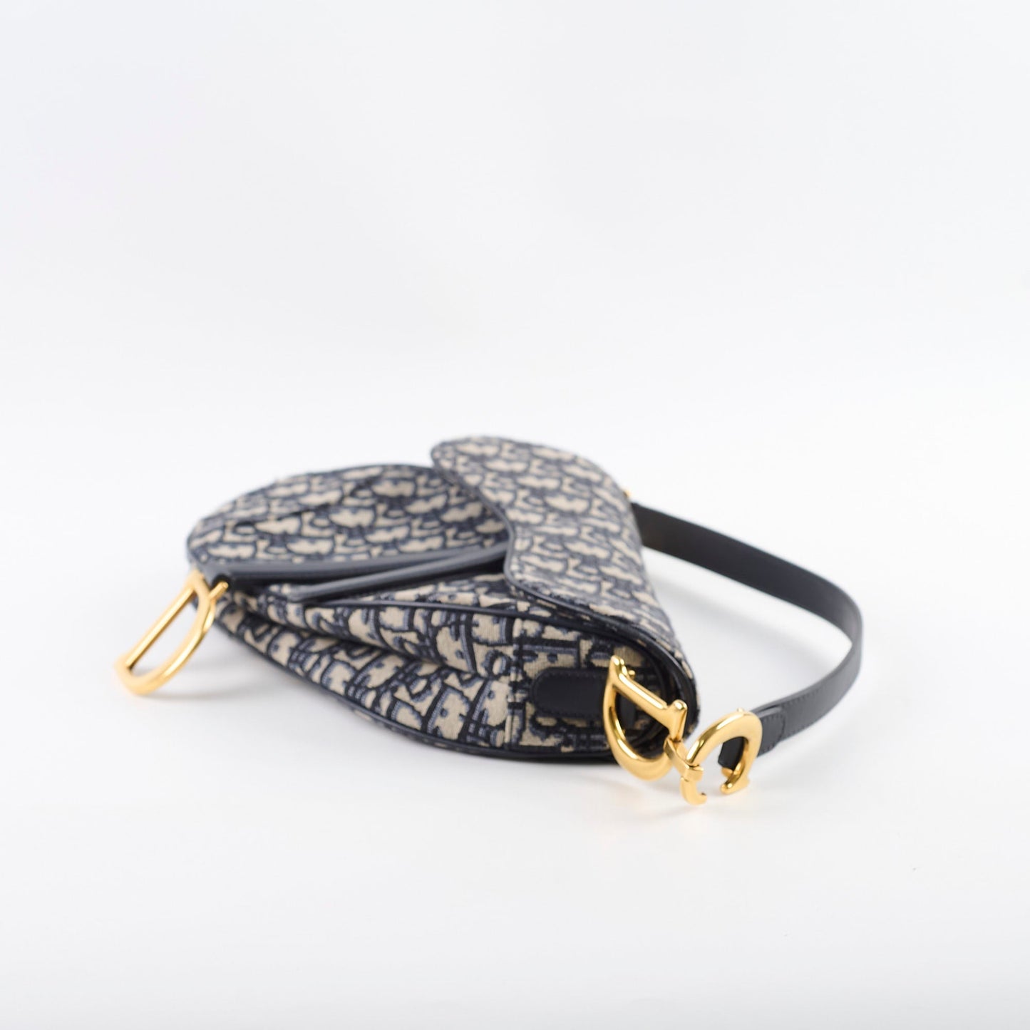 Dior Saddle Bag Medium Oblique with Guitar Strap
