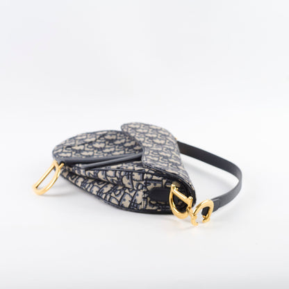 Dior Saddle Bag Medium Oblique with Guitar Strap