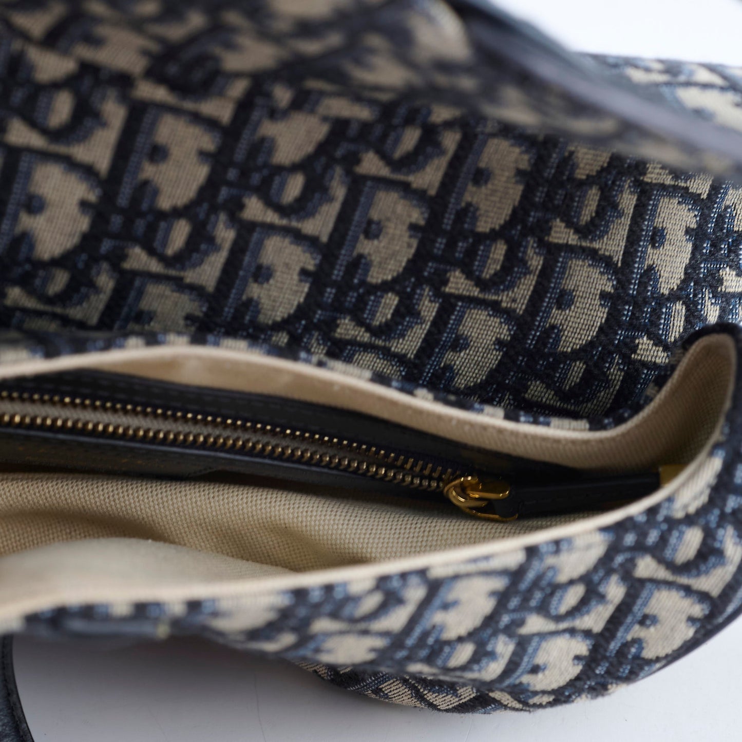 Dior Saddle Bag Medium Oblique with Guitar Strap