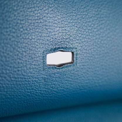 Hermes Jypsiere 34 Clemence Blue Thalassa - Square P Stamp