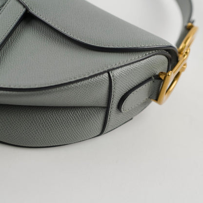 Christian Dior Medium Saddle Grey