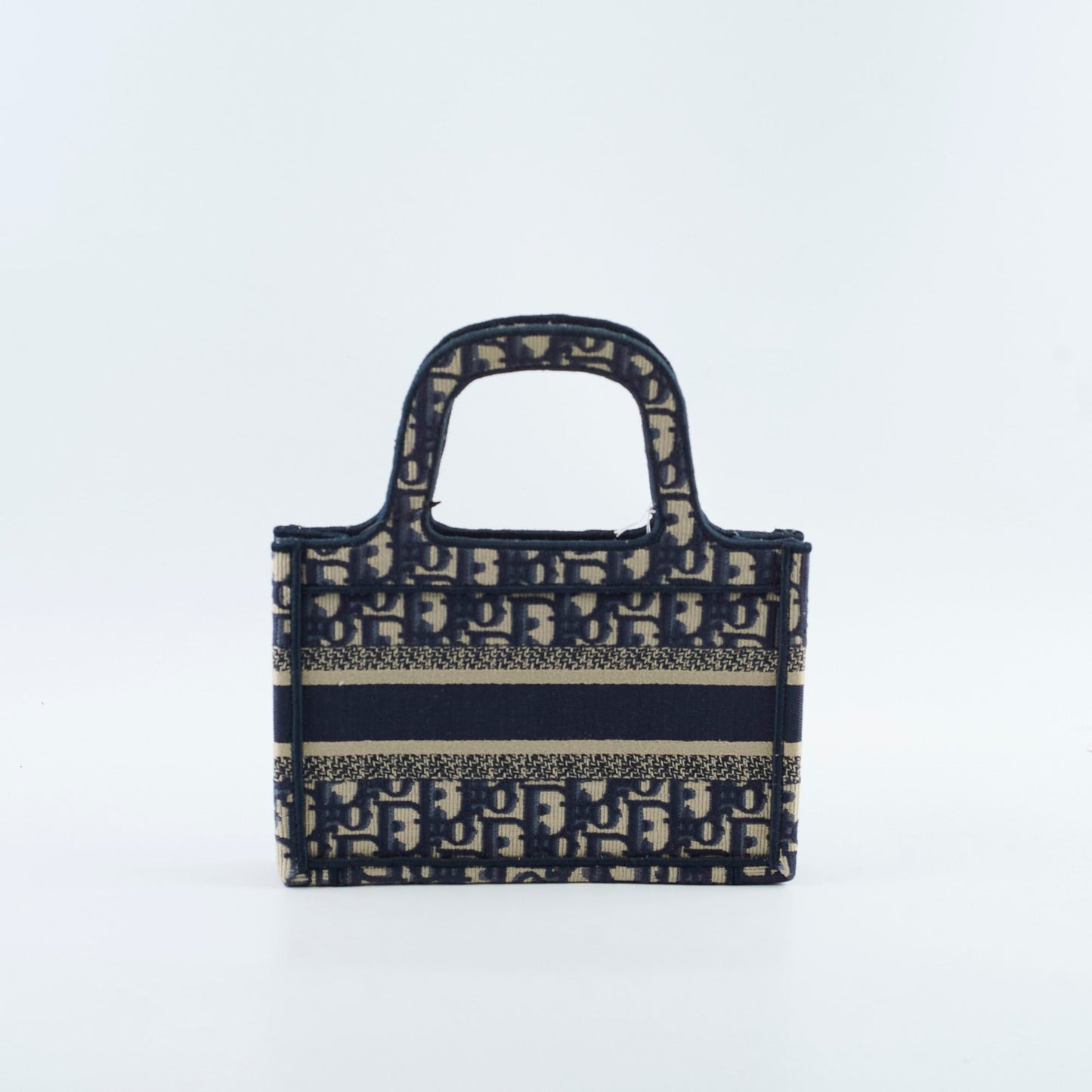 Christian Dior Mini Book Tote Oblique Navy