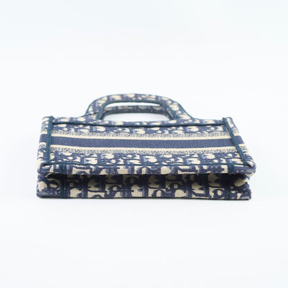 Christian Dior Mini Book Tote Oblique Navy