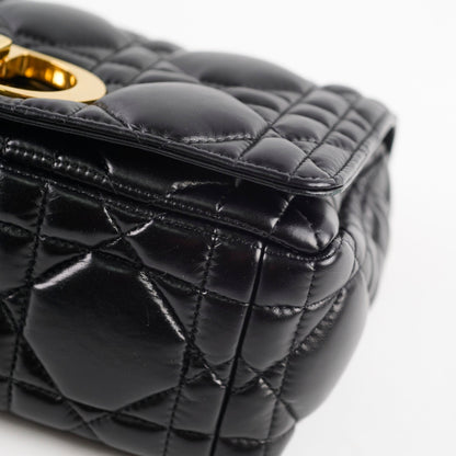 Christian Dior Small Caro Cannage Bag Black