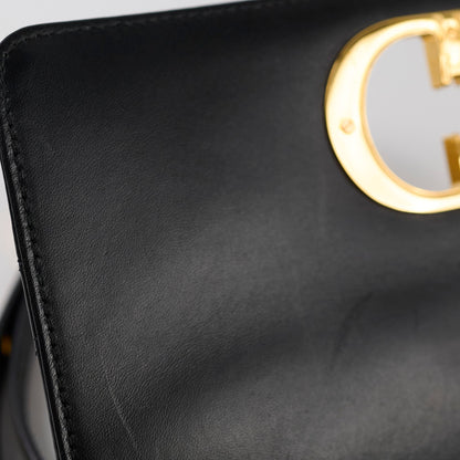 Christian Dior Small Caro Cannage Bag Black