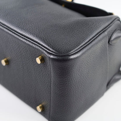 Hermes Lindy 26 Black Gold Hardware C stamp