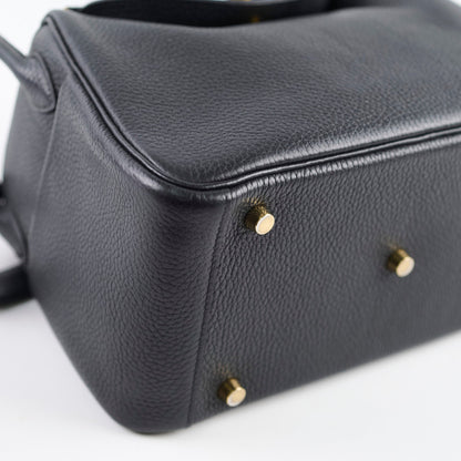 Hermes Lindy 26 Black Gold Hardware C stamp