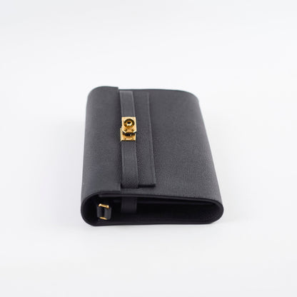 Hermes Kelly To Go Black Espom GHW A Stamp