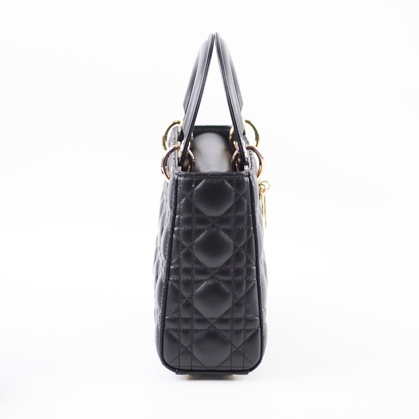 Dior Lady Dior Small Grained Calfskin Black