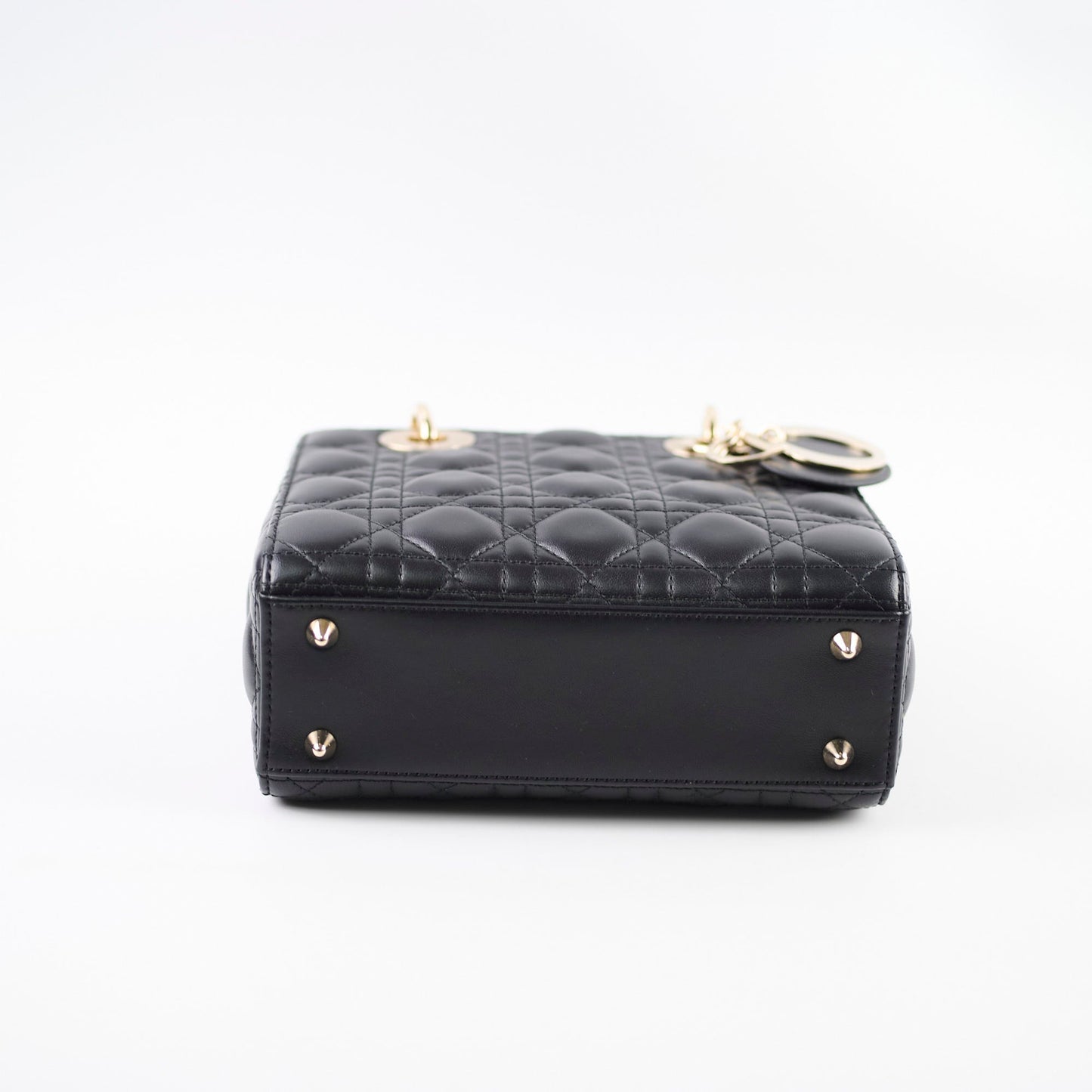 Dior Lady Dior Small Grained Calfskin Black