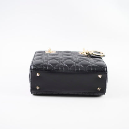 Dior Lady Dior Small Grained Calfskin Black