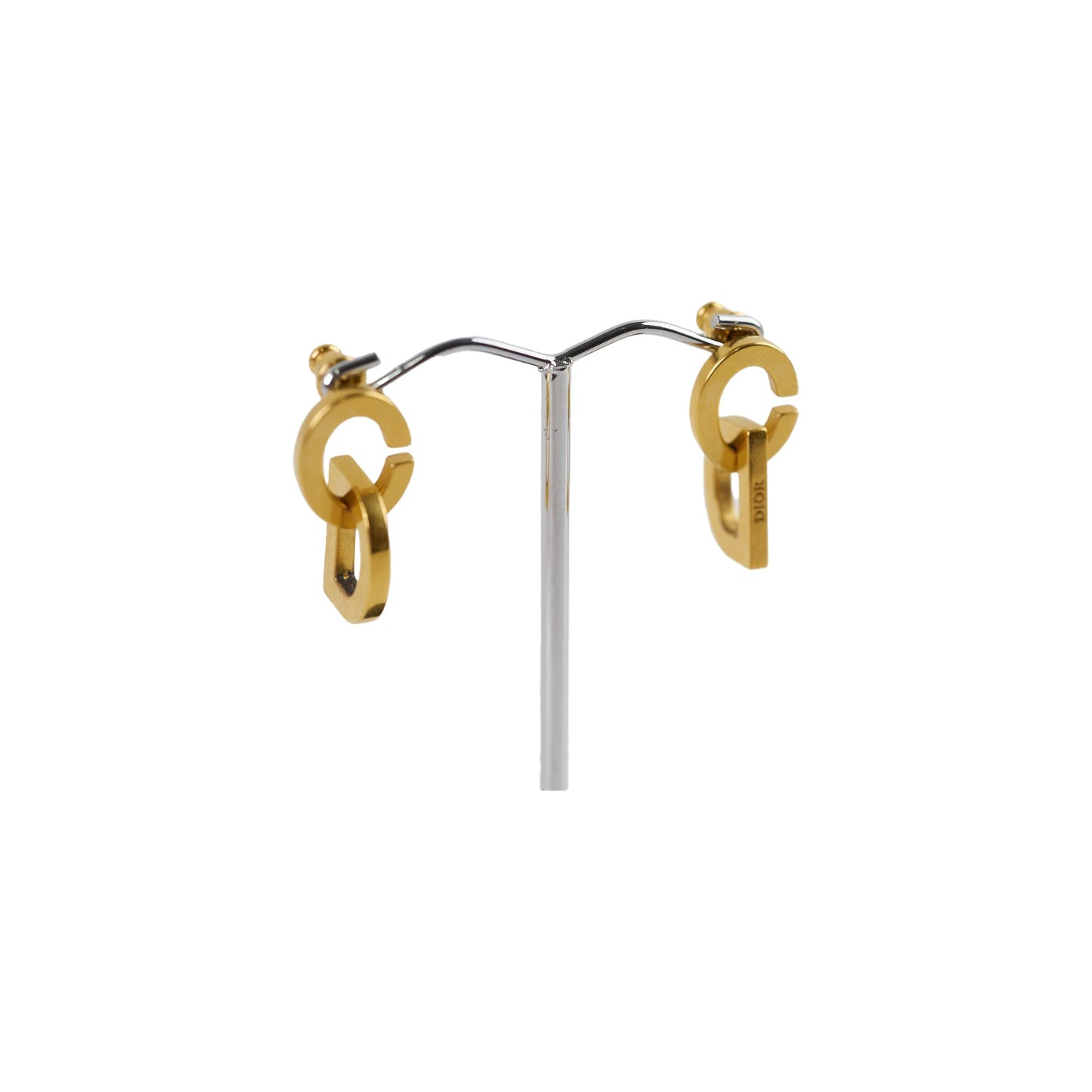 Dior CD Gold Stud Earrings Costume Jewellery