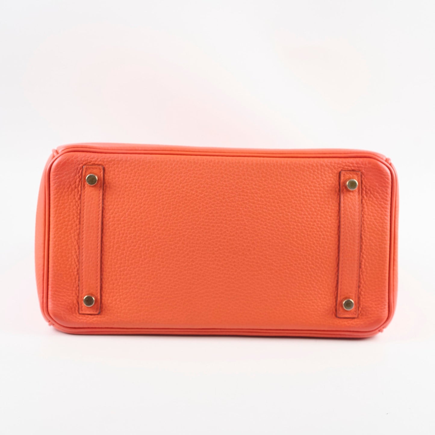 Hermes Birkin 30 Clemence Orange Stamp T
