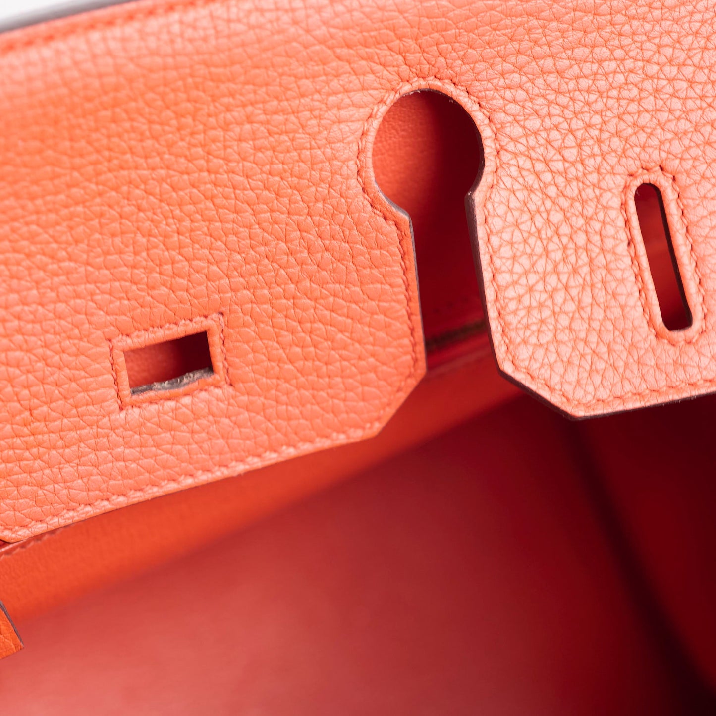 Hermes Birkin 30 Clemence Orange Stamp T