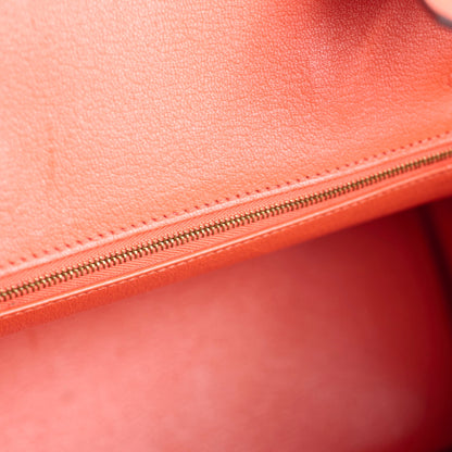 Hermes Birkin 30 Clemence Orange Stamp T