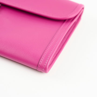 Hermes Jige Clutch Rose Poupre A Stamp