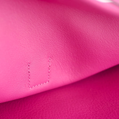 Hermes Jige Clutch Rose Poupre A Stamp