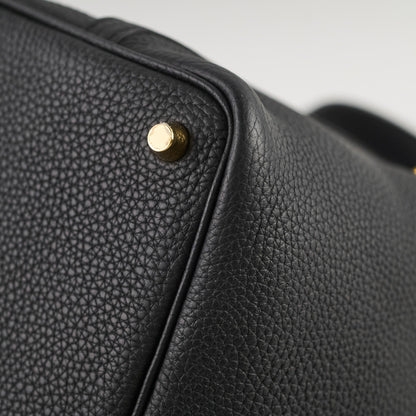 Hermes Picotin 18 Clemence Noir Stamp D