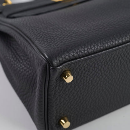 Hermes Kelly 25 Togo Noir - X Stamp
