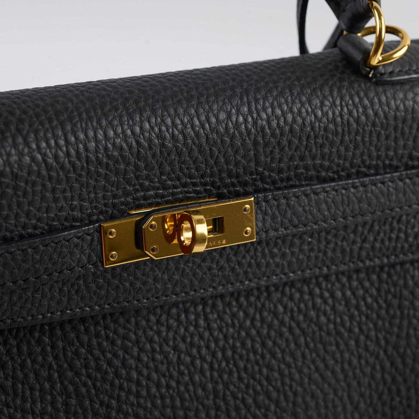 Hermes Kelly 25 Togo Noir - X Stamp