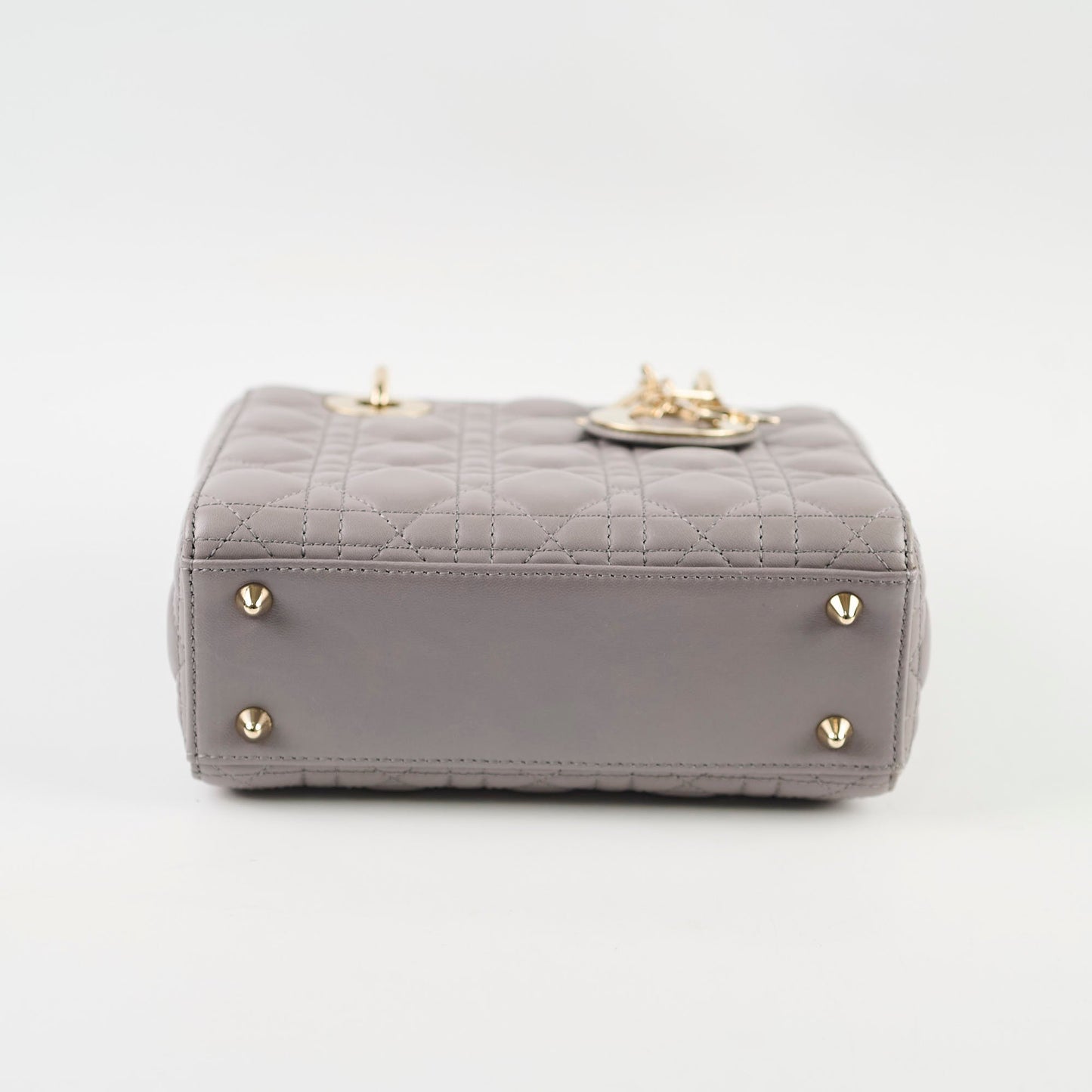 Dior Small Lady Dior ABC Grey Lambskin Light GHW