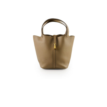 Hermes Picotin 22 Beige Marfa GHW Clemence W Stamp (2024)