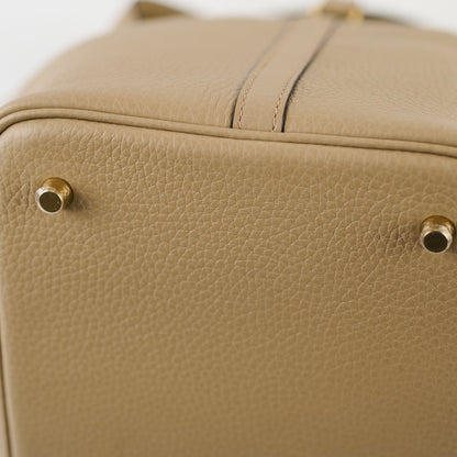 Hermes Picotin 22 Beige Marfa GHW Clemence W Stamp (2024)