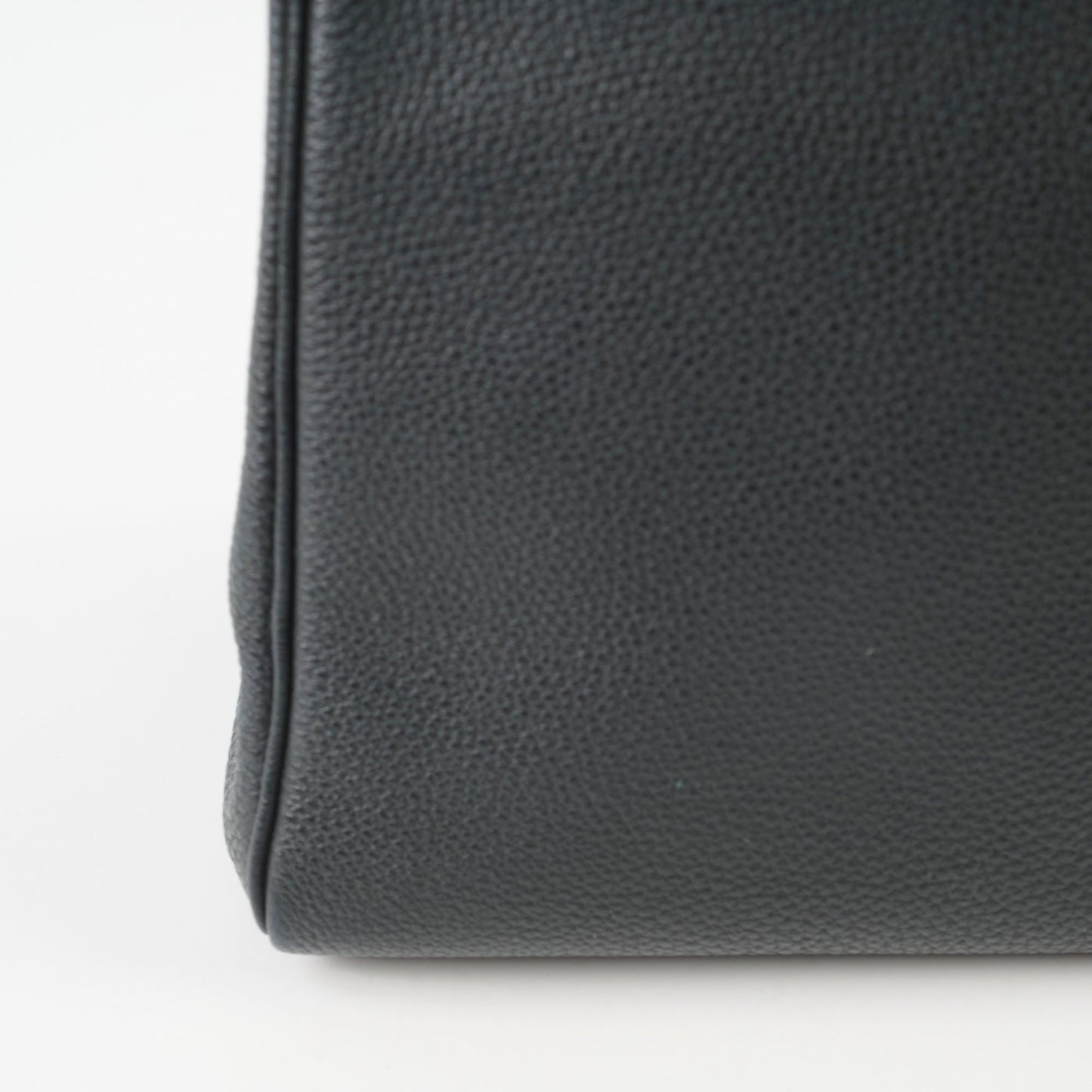 Hermes Kelly Verso 28 Black/Blue  PHW Q Square Stamp