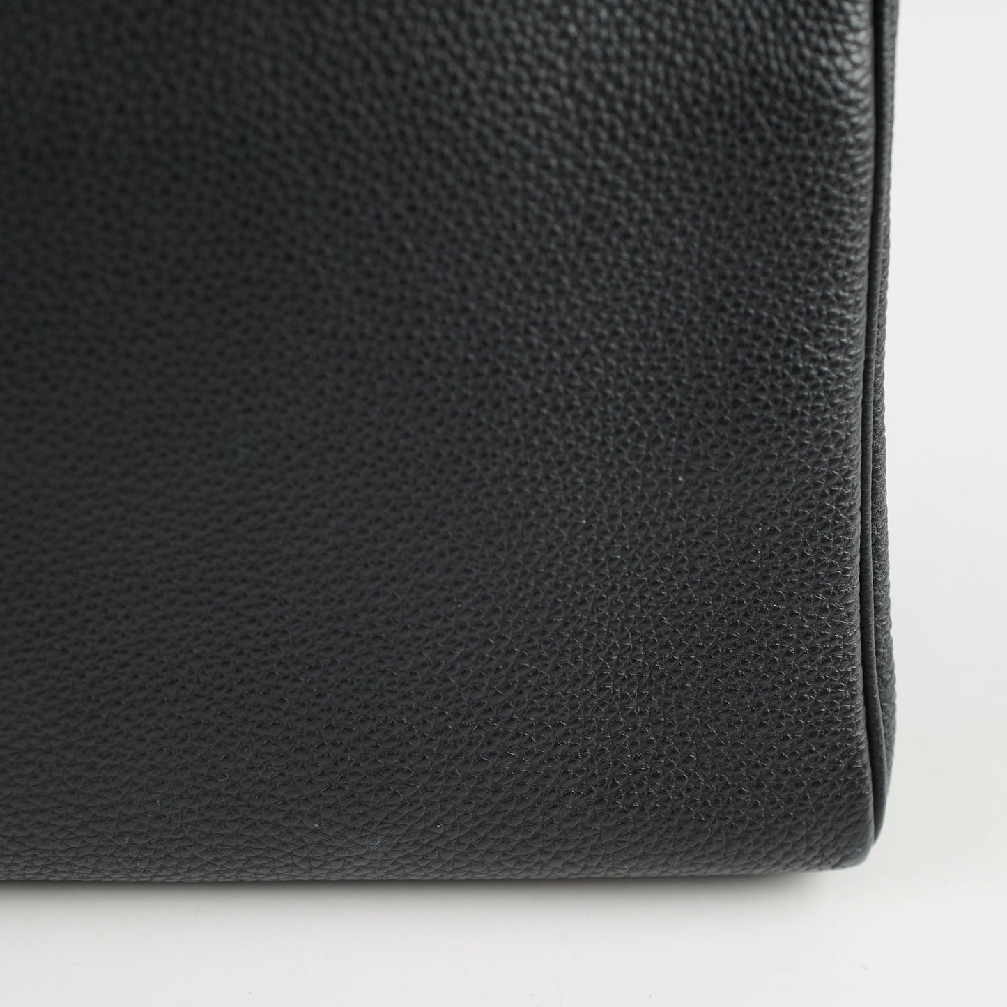 Hermes Kelly Verso 28 Black/Blue  PHW Q Square Stamp