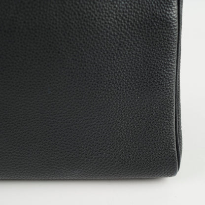 Hermes Kelly Verso 28 Black/Blue  PHW Q Square Stamp