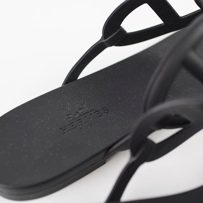 Hermes Egerie Sandals Black - Size 37