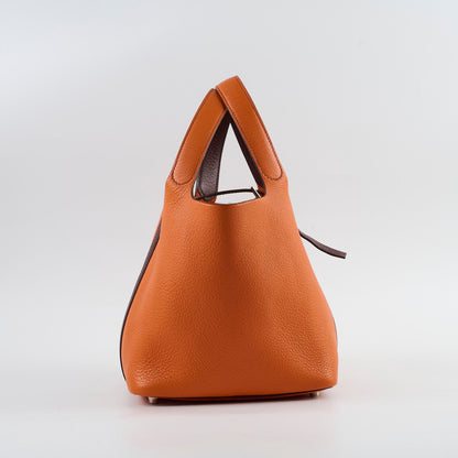 Hermes Picotin 18 Orange/Brown - Stamp G Square (2003)
