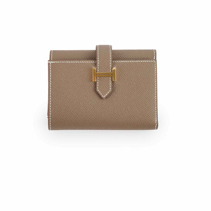 Hermes Bearn Compact Wallet Etoupe Epsom 2025