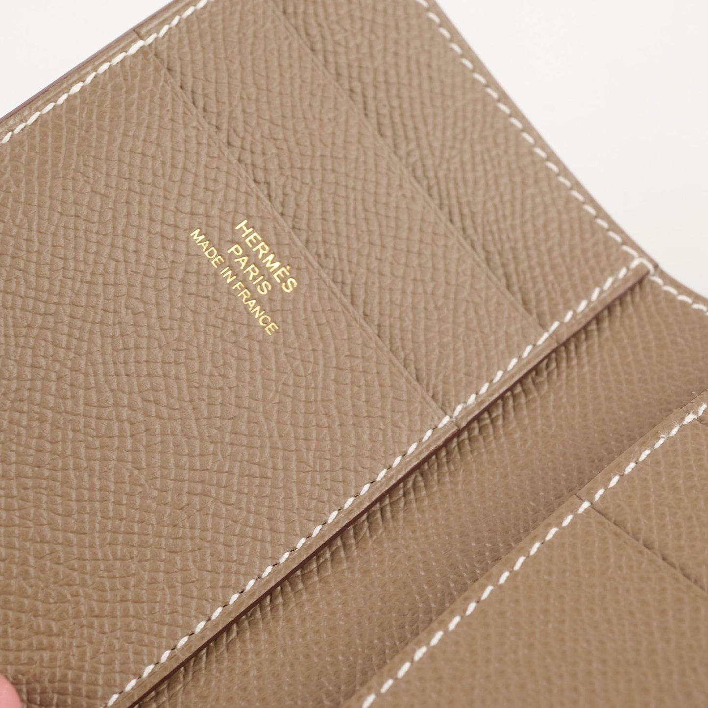 Hermes Bearn Compact Wallet Etoupe Epsom 2025