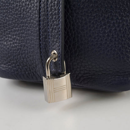 Hermes Picotin 18 Blue Nuit/France Clemence Z stamp