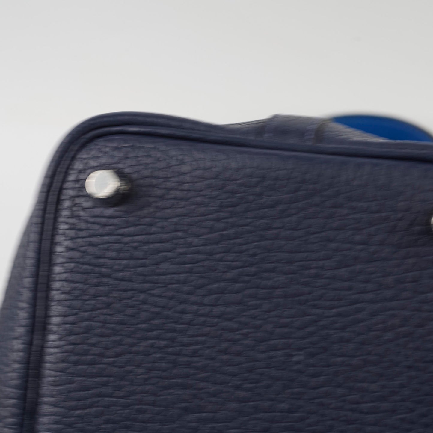 Hermes Picotin 18 Blue Nuit/France Clemence Z stamp