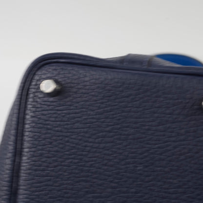 Hermes Picotin 18 Blue Nuit/France Clemence Z stamp