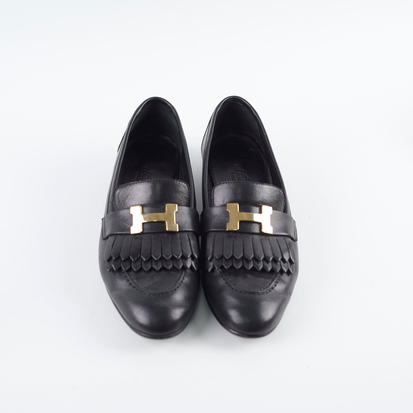 Hermes Royal Loafers Black Size 36