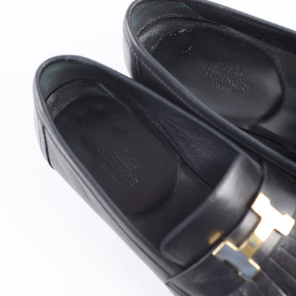 Hermes Royal Loafers Black Size 36