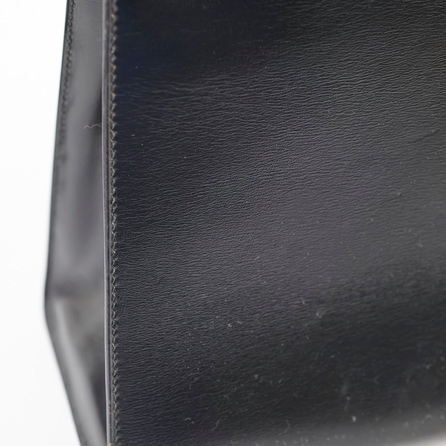 Hermes Vintage Kelly 32 Box Black J Circle Stamp 1980